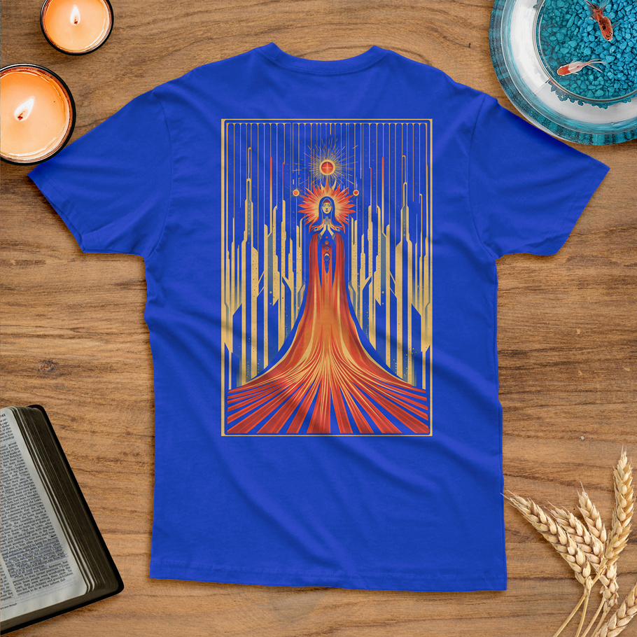 Blusa Vitral da Virgem Maria, mãe de nosso Senhor Jesus Cristo