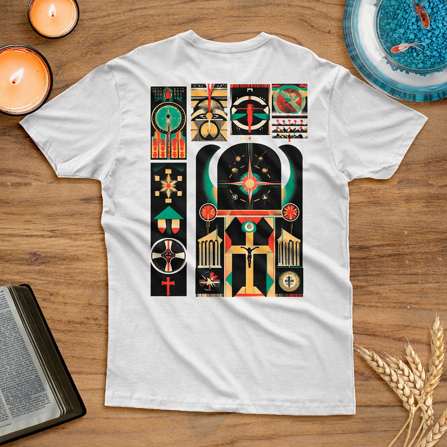 Blusa Jesus Cristo mosaico cristão