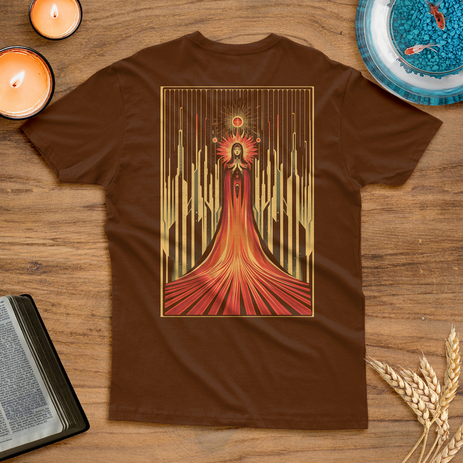 Blusa Vitral da Virgem Maria, mãe de nosso Senhor Jesus Cristo