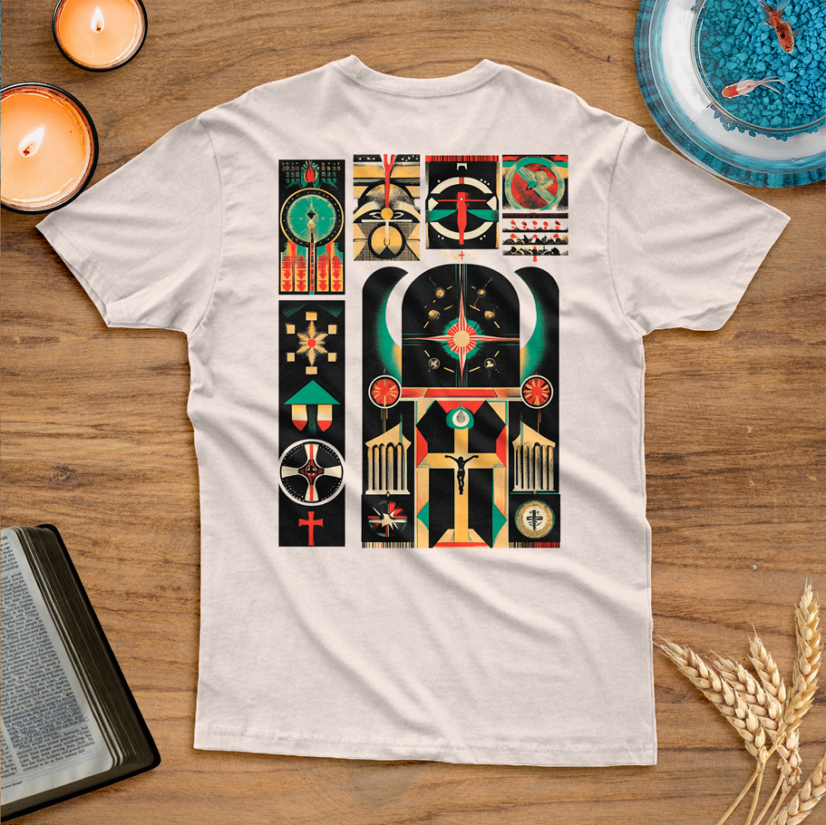 Blusa Jesus Cristo mosaico cristão