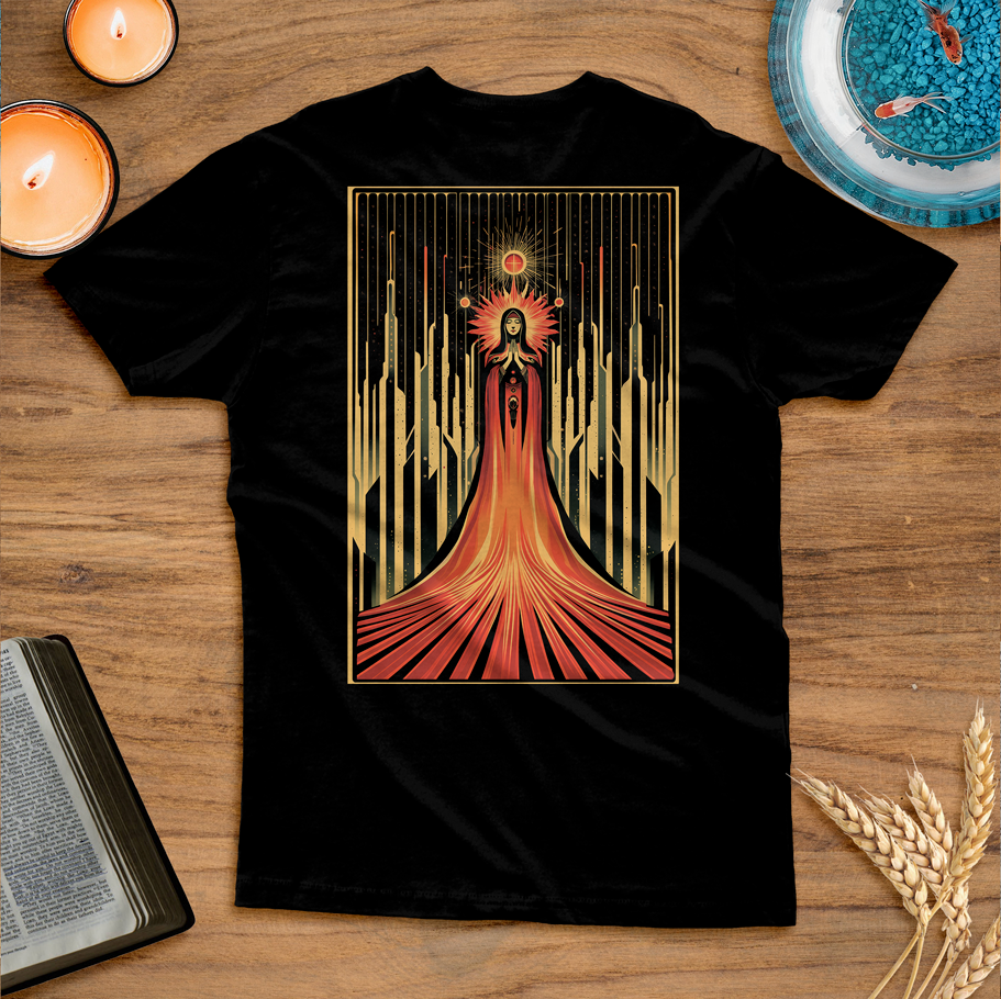 Blusa Vitral da Virgem Maria, mãe de nosso Senhor Jesus Cristo