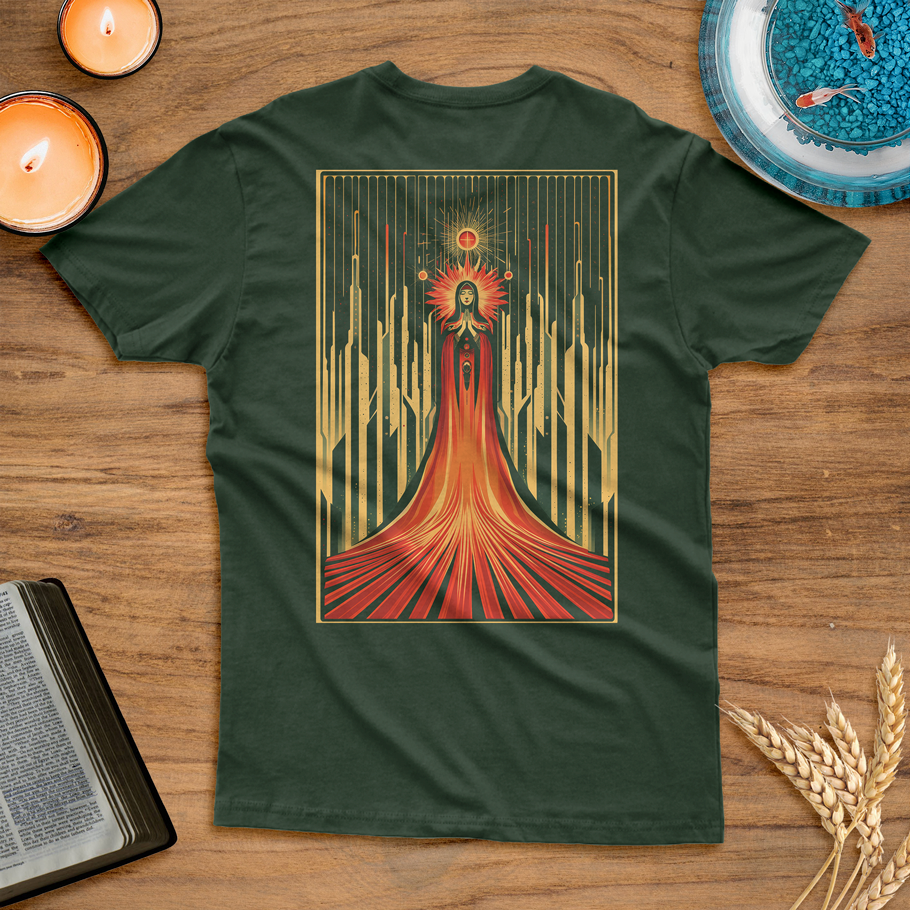 Blusa Vitral da Virgem Maria, mãe de nosso Senhor Jesus Cristo