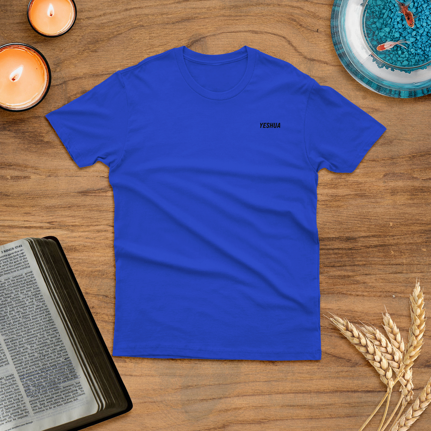 Blusa Yeshua com coroa de espinhos de Jesus Cristo de Nazaré