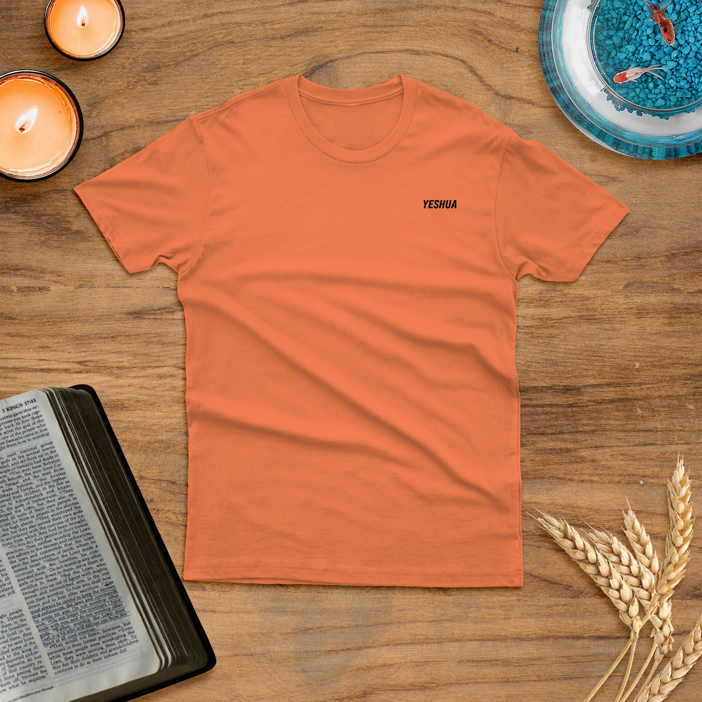 Blusa Yeshua com coroa de espinhos de Jesus Cristo de Nazaré