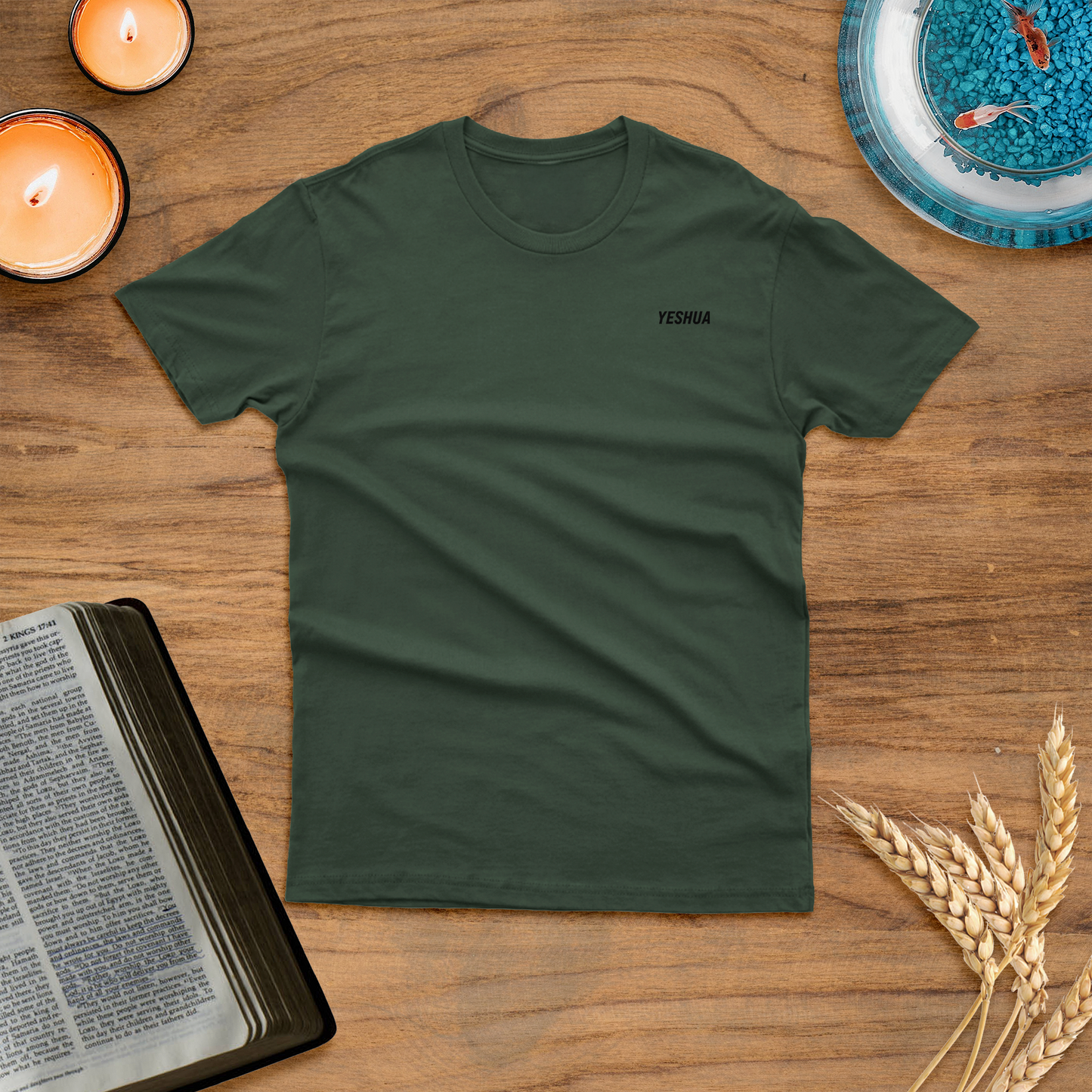 Blusa Yeshua com coroa de espinhos de Jesus Cristo de Nazaré